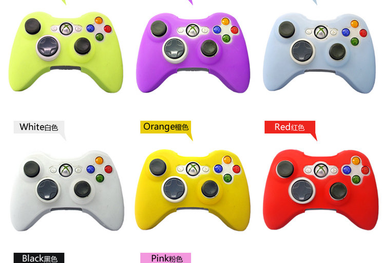 XBOX360 không dây có tay cầm silicon tay áo chống bụi ban đầu bao gồm rocker chống vỡ tay áo chống trượt - XBOX kết hợp máy chơi game cầm tay ps4