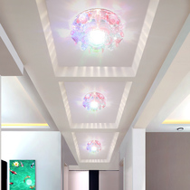 LED Crystal aisle light small spotlight living room porch corridor background light ceiling ceiling downlight cave light
