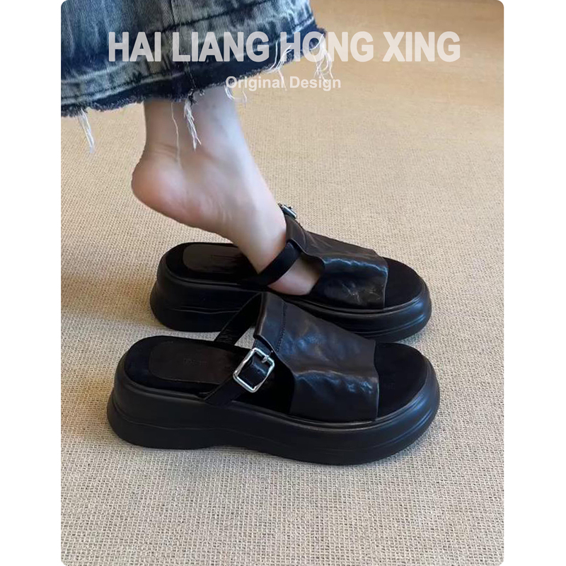 Sheepskin Version ~ Retro Thick-Soled Sandals for Women, New Style for Summer, Perfect for Pairing with Skirts, Versatile Birkenstock Slippers Sheepskin Version ~ Retro Thick-Soled Sandals for Women, New Style for Summer, Perfect for Pairing with Skirts, Versatile Birkenstock Slippers