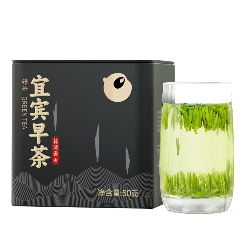 2024新茶林湖雀舌绿茶四川宜宾早茶明前特级茶叶品质装100g