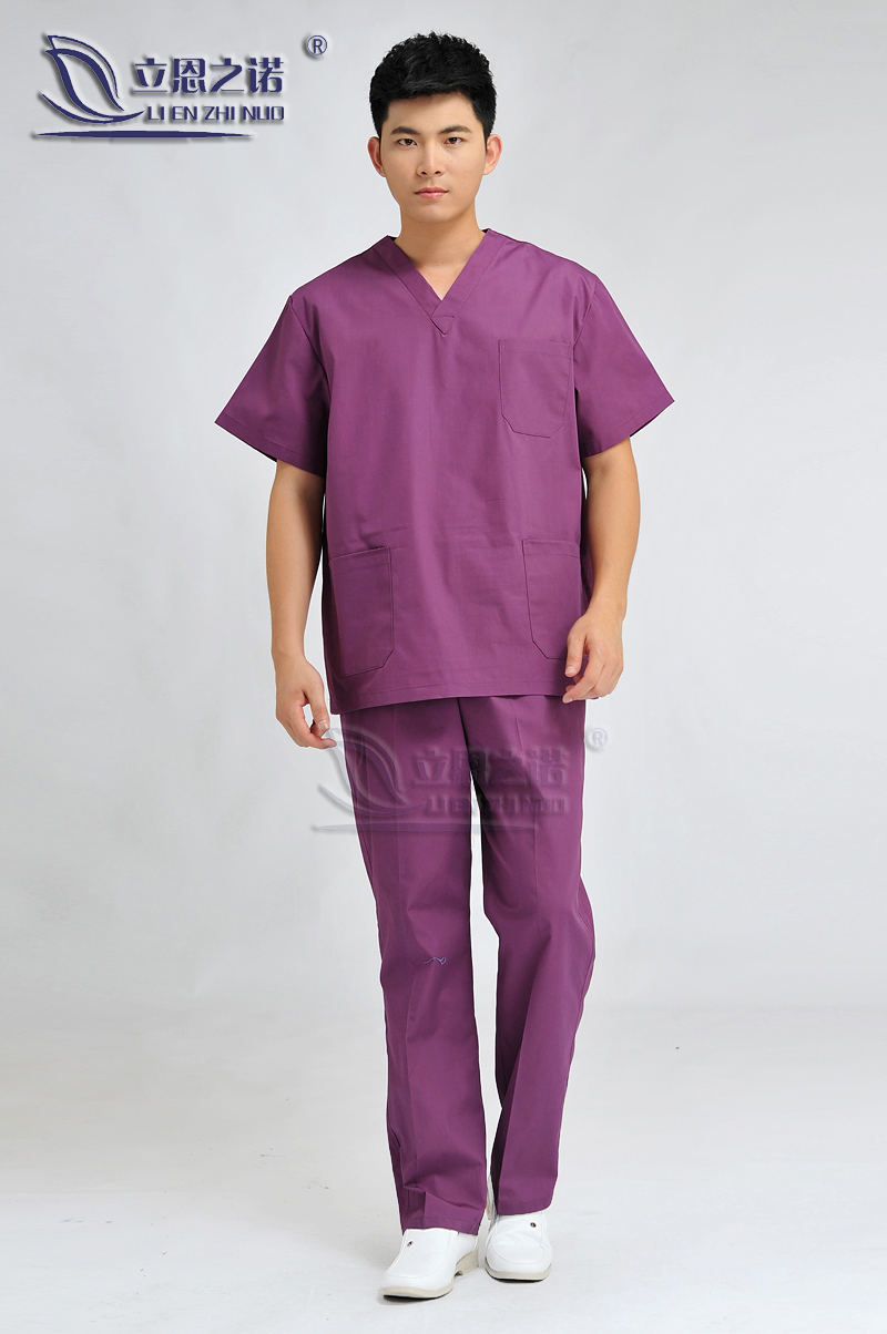 Cotton Korean version of hand washing clothing Surgical gown brush hand clothing Beauty shop Pet hospital nurse overalls suit isolation clothing