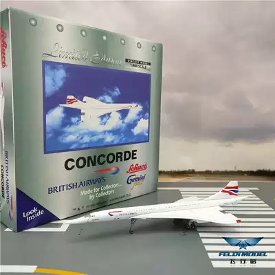 GeminiJets 1:400 British Airways Supersonic Concorde G-BOAC alloy aircraft model