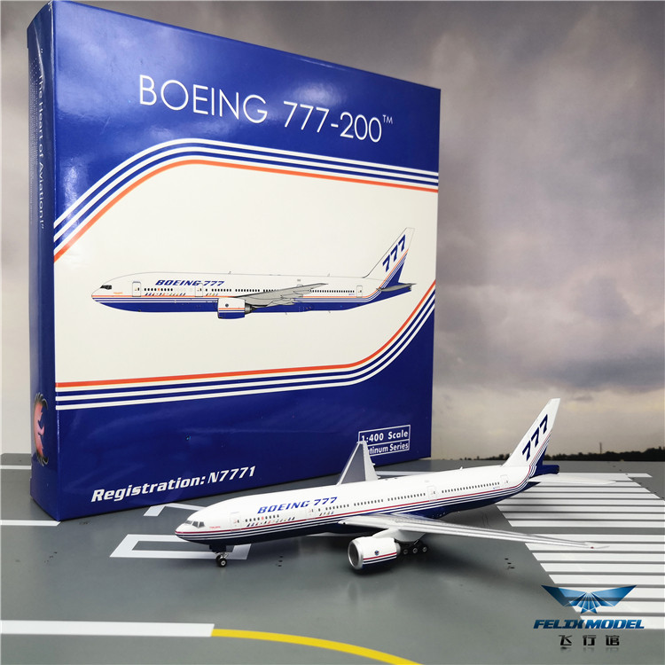 Phoenix 11498 Boeing Original B777-200 N7771 1:400 Alloy Aircraft model
