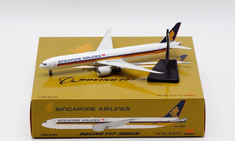 Special Aviation AV4113 Singapore Airlines B777-300ER 9V-SWS 1:400 Alloy passenger airliner