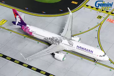 GeminiJets GJHAL1843 Hawaiian Airlines A321neo N204HA 1:400 Out of print