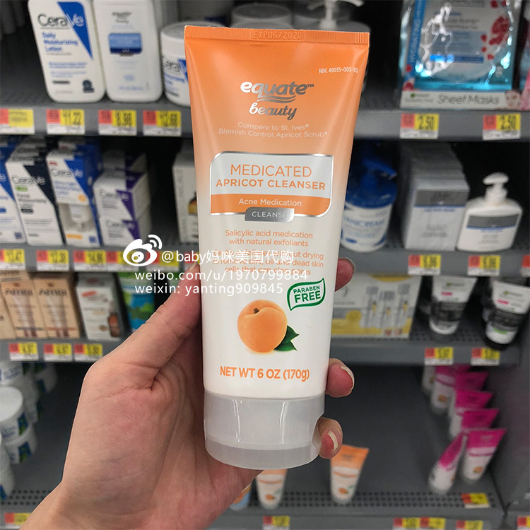 Mỹ mua st.Ives St Ives Apricot Apricot Fruit Scrub Body Facial Exfoliating Blackhead Pore Clean tẩy da chết vật lý