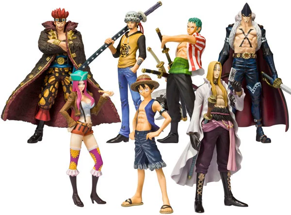 ПодлиннаяBulk Bandai One Piece Супер Душа Супернова Ло Кид Льюфи Бокс Яйцо Модель