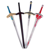 PUfate Destiny Night Saber Sword in the Stone Sword of Vow to Victory Blackened One Meter Large Plastic Unedged