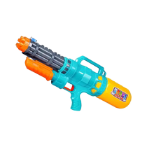 Large Gatling water gun grabs large-capacity childrens toy sprays water with high pressure for boys to have water fights and comes with goggles