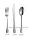 Thickened stainless steel Western cutlery steak plate set knife and fork two-piece set household steak knife, fork and spoon three-piece set