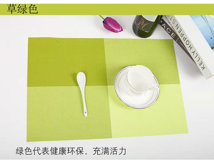 PVC placemat bát mat coaster bảng mat Châu Âu Tây mat bộ đồ ăn pad tấm pad nhựa placemat tây bảng mat đĩa nhựa