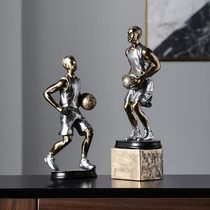 Creative basketball player ornaments modern light luxury home living room wine cabinet TV cabinet decorations office furnishings