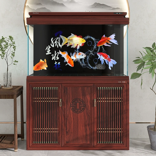 Sensen 25 новый ультра-белый аквариум в китайском стиле для гостиной, большой стеклянный умный экологический нижний фильтр, аквариум с арованой