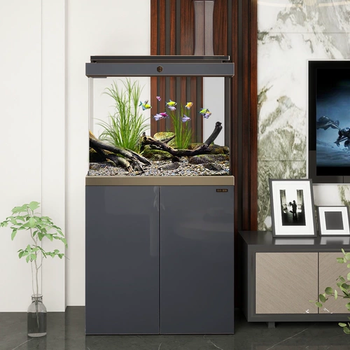 Новинка 2025 года, роскошный ультра-белый стеклянный большой аквариум Sensen для гостиной, дома, офиса, нижний фильтр для аквариума