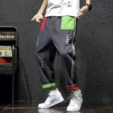 Штаны, прямые свободные джинсы для школьников для мальчиков, оверсайз, большой размер, для средней школы