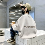 Осенняя летняя одежда, толстовка, детский демисезонный лонгслив для мальчиков, в западном стиле