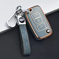 Geely E Model появляется [Gold Gold] Ключевое покрытие+серая пряжка для кожи