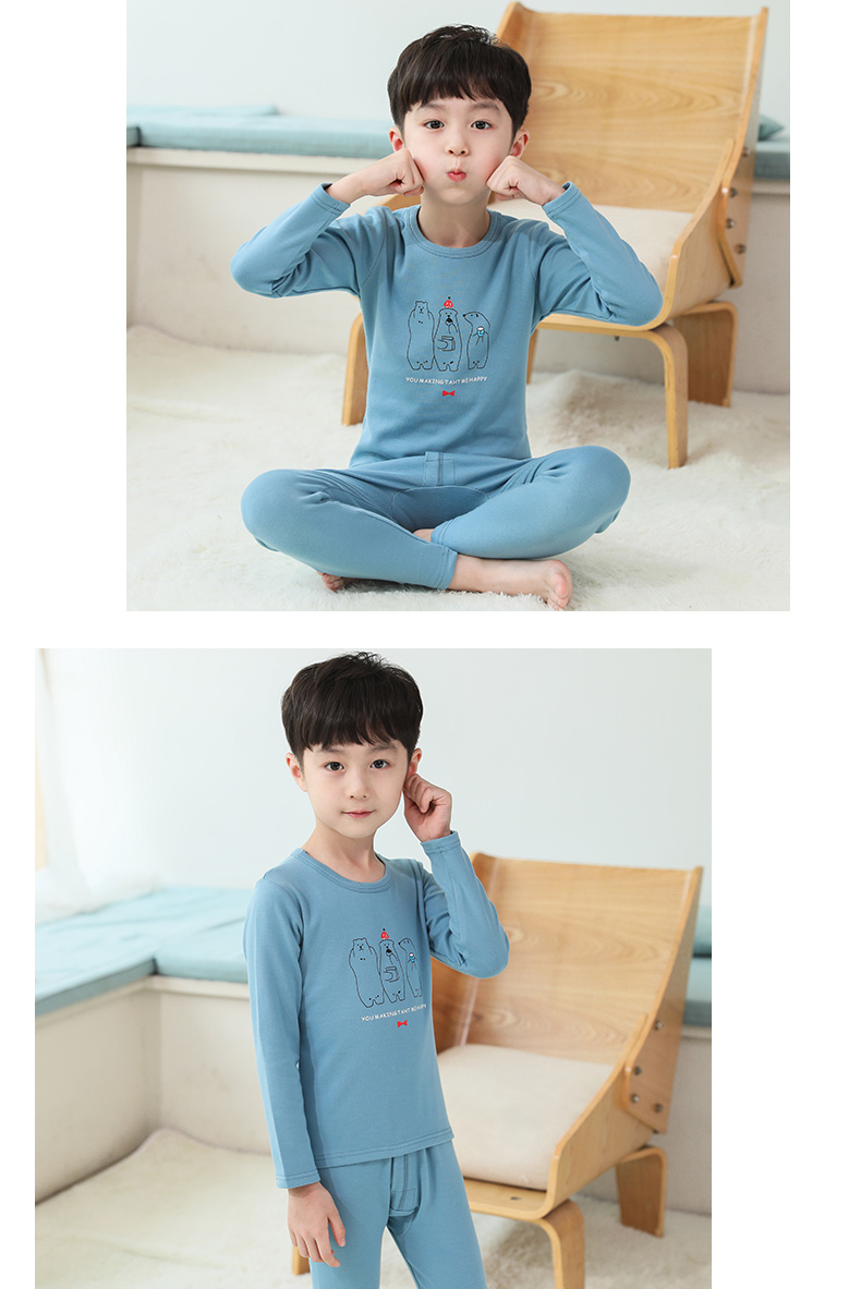 Bộ đồ ngủ trẻ em cho bé trai mặc quần áo mùa xuân và mùa thu trong quần lót trẻ em đáy lớn 2018 mới thủy triều 3-11 tuổi đầm trẻ em cao cấp