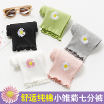 Girls Seven Pants Pure Cotton Summer Children Shorts Baby Pants Outside Wearing Underpants Slim THIN AIR SUMMER MID PANTS