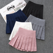 Girls pleated skirt white skirt Primary School Spring and Autumn Joker school uniform skirt Korean black skirt childrens skirt