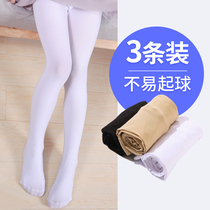 Girls Dance Socks Spring and Autumn Childrens Pantyhose Spring and Autumn White Training Dance Special Baby Skin Socking Connection