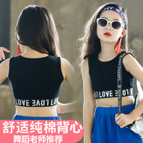 Girls sling breathable vest summer development period outside the big child Spring Summer cotton foreign style small vest tide thin