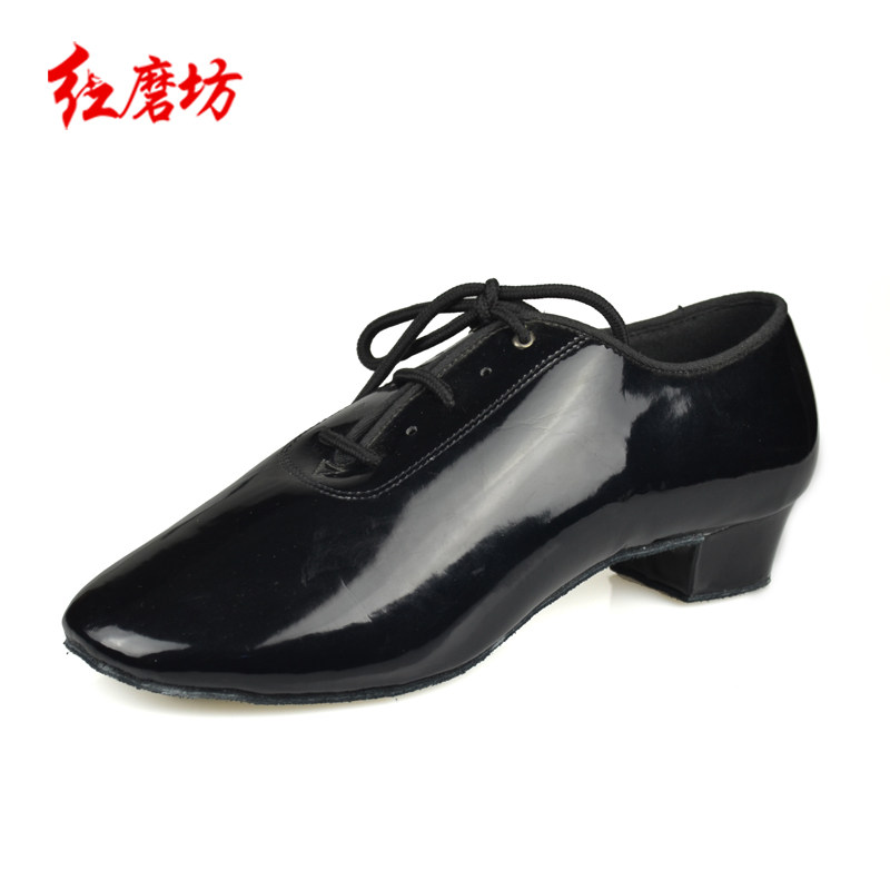 Adult Latin Dance Shoes Men's Square Dance Shoes Dance Shoes Soft Bottom Latin Shoes National Mark Dance Shoes Morden Dance Shoes Black