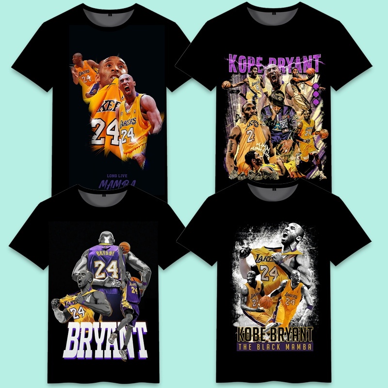 Basketball-Themed Kobe Bryant Clothing Trendy Summer Sports Short-Sleeve Boys' Campus Casual Big Kids T-Shirt