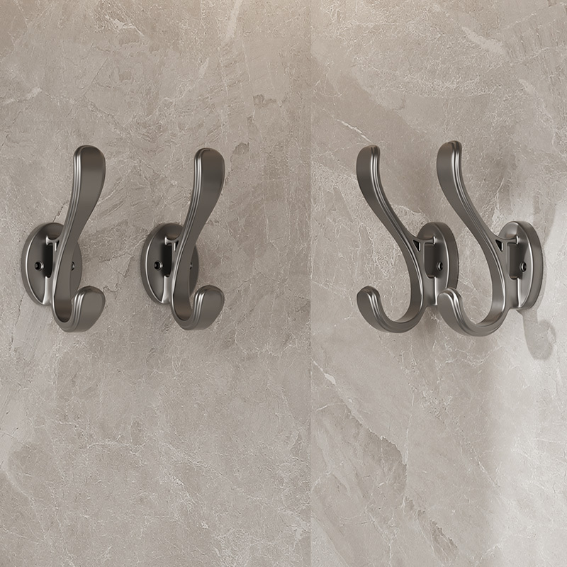 Wall-Mounted Clothes Hook with Hole-Punch Installation for Hanging Clothes, Hats, and Items on the Wall, Suitable for Wardrobes, Shoe Cabinets, Entryways, and Hallways, Single Hook