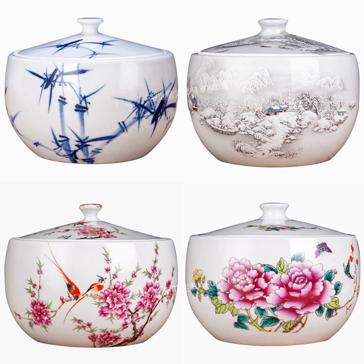 Ceramic Seals Storage Tank Kitchen Home Pickled rice rice wine Container with lid Pig Oil Tank Tea Storage Vat