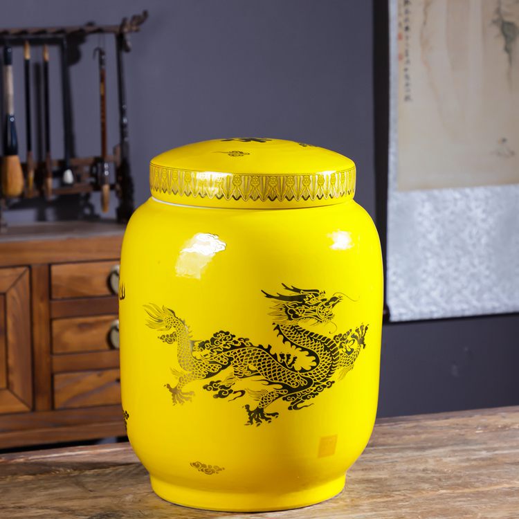 Large Jingdezhen Ceramic Urn for Ashes, Special Urn with Lid for Moving Graves and Collecting Bones, Coffin