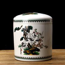 Round Jingdezhen ceramic URN URN urn small large dog pet urn funeral supplies