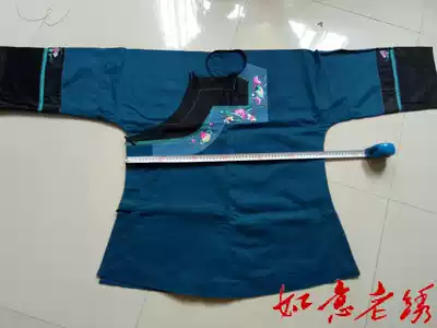 Old embroidery piece old embroidered clothing Miao old embroidery clothing pine peach embroidery top 114