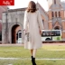 2019 phụ nữ mới ga châu Âu Hàng châu Âu thủy triều mùa thu len hai mặt không áo khoác cashmere - Trung bình và dài Coat