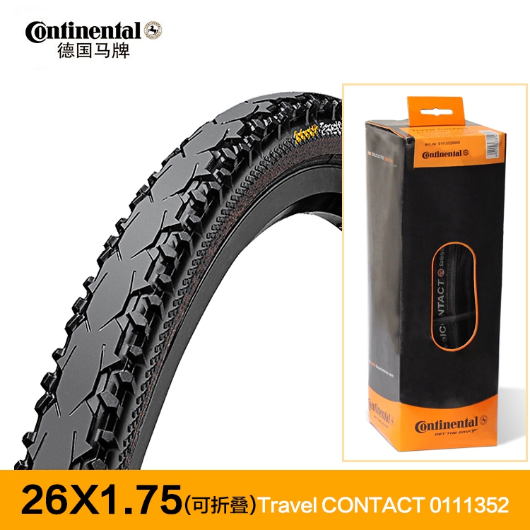 continental travel contact bike tyre 26x1 75