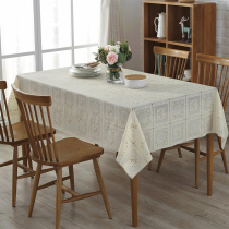 Jianyin European style pastoral waterproof and oil-proof disposable tablecloth plastic tablecloth coffee table mat soft PVC table mat