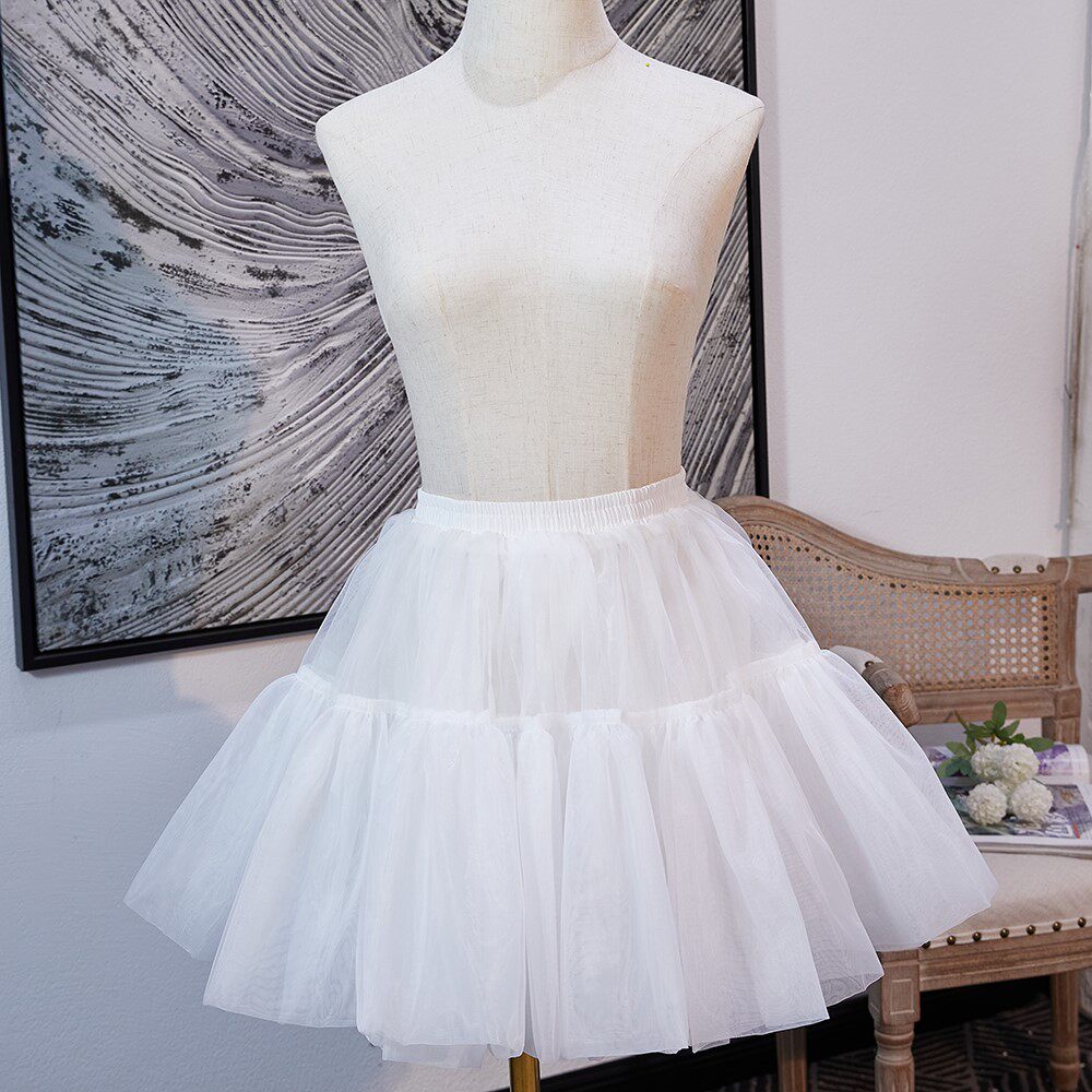 Daily Lolita 30CM short boneless veil violent lolita clouds prop pumpy cotton candy children's skirt