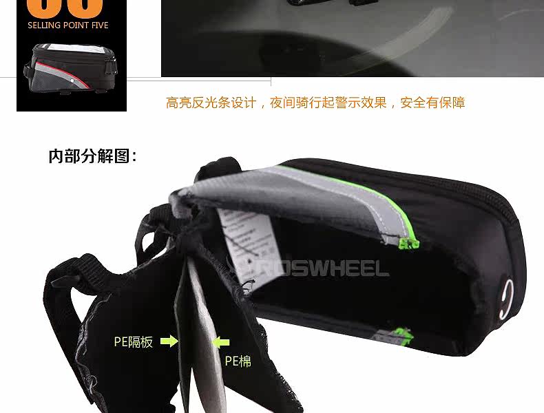 Sacoche pour vélo mixte ROSWHEEL - Ref 2232262 Image 39
