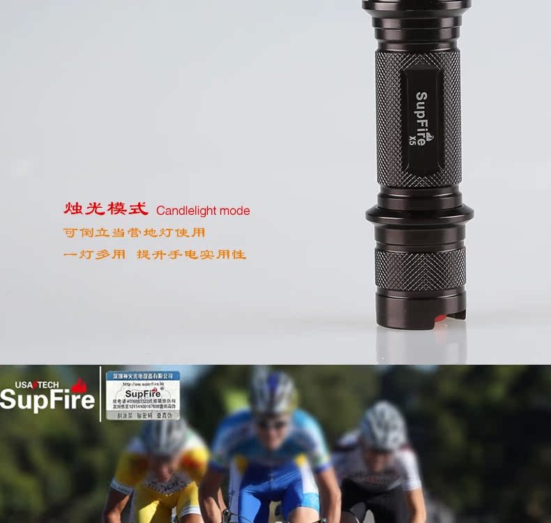 Eclairage pour vélo SUPFIRE - phare - Ref 2399288 Image 20