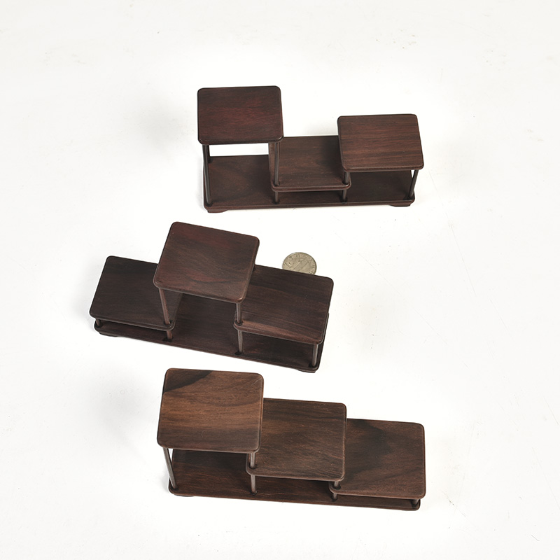 Pianology picking dyu rosewood little rich ancient frame wood base furnishing articles bracket mahogany base stone, jade solid wood