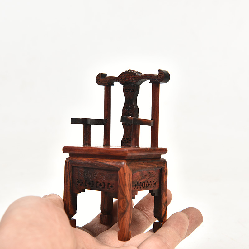 Pianology picking red mahogany handicraft furnishing articles base acid branch backrest table of Ming and the qing antique solid wood miniature furniture model