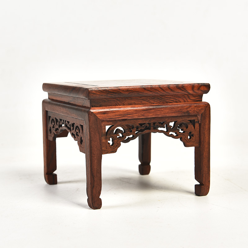 Pianology picking red mahogany handicraft furnishing articles base acid branch backrest table of Ming and the qing antique solid wood miniature furniture model