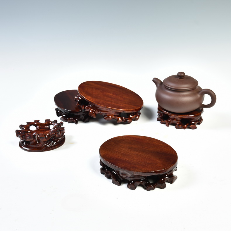 Flower pot base solid rectangular stone base tea sets are it base miniascape of fleshy base wooden pad