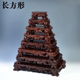 Тайшан Камень Ци Ши Базовый квадратный квадратный квадратный деревян может выкопать рыбную рыбу -танк цветок