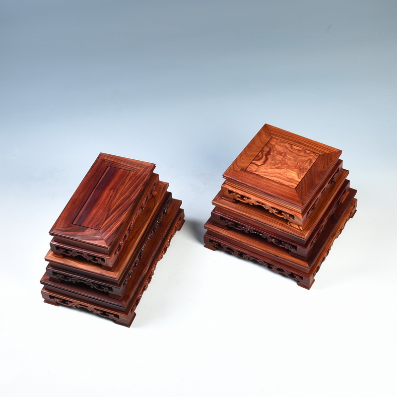 Pianology picking mahogany base rectangle flowers miniascape base solid wood square home decoration pastry base