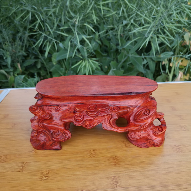 Pianology picking 86 redwood carved base solid wood handicraft furnishing articles base with flowers miniascape base