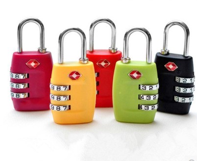 Travel Abroad Customs Lock Travel Supplies TSA335 Fitness Code Lock Luggage Lock Luggage Padlock Cabinet Lock Travel Lock-Taobao