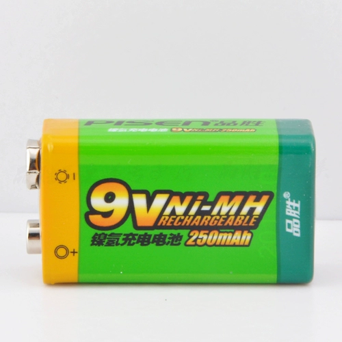 Вместительная и большая батарея с зарядкой, квадратный универсальный микрофон, 9v