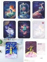 Little Prince Postcard Little Prince and his rose florist hand-painted original creative greeting card first encounter