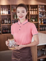 Летняя рабочая одежда для питания T -Ресторан ресторана китайского ресторана Установил барбекю Hot Pot Restaurant Restaurant Short -Sleeved Printing 2189